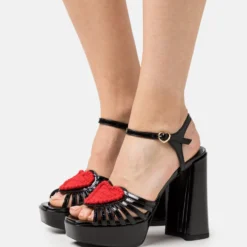 LOVE MOSCHINO Sandalen Met Hoge Hak - Nero