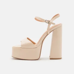 Sakina - Sandalen Met Plateauzool - Cream
