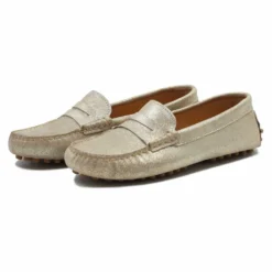 Metallic- Mocassins - Doré