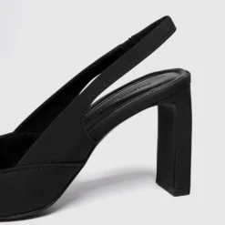 PULL & BEAR Slingback - Hoge Hakken - Black -Aanbiedingen Comfort Voet Winkel 297c6c87f5af4346bdee268444918e8b