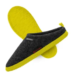Giesswein Woolpops - Pantoffels - Anthrazit/Lime -Aanbiedingen Comfort Voet Winkel 2e891674e1ed4772bb89b43489a0aa83 scaled