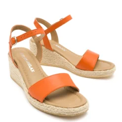 Sandalen Met Sleehak - Pomarańczowy 9 Sandalen Met Sleehak - Pomarańczowy -Aanbiedingen Comfort Voet Winkel 4052c0cfbc5f431082b5810c884aec11