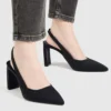 PULL & BEAR Slingback - Hoge Hakken - Black