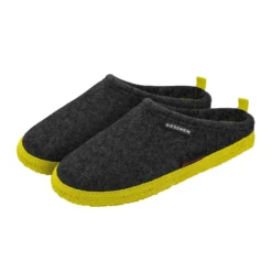 Giesswein Woolpops - Pantoffels - Anthrazit/Lime -Aanbiedingen Comfort Voet Winkel 438be721f4ee496a908a3e8c90620403
