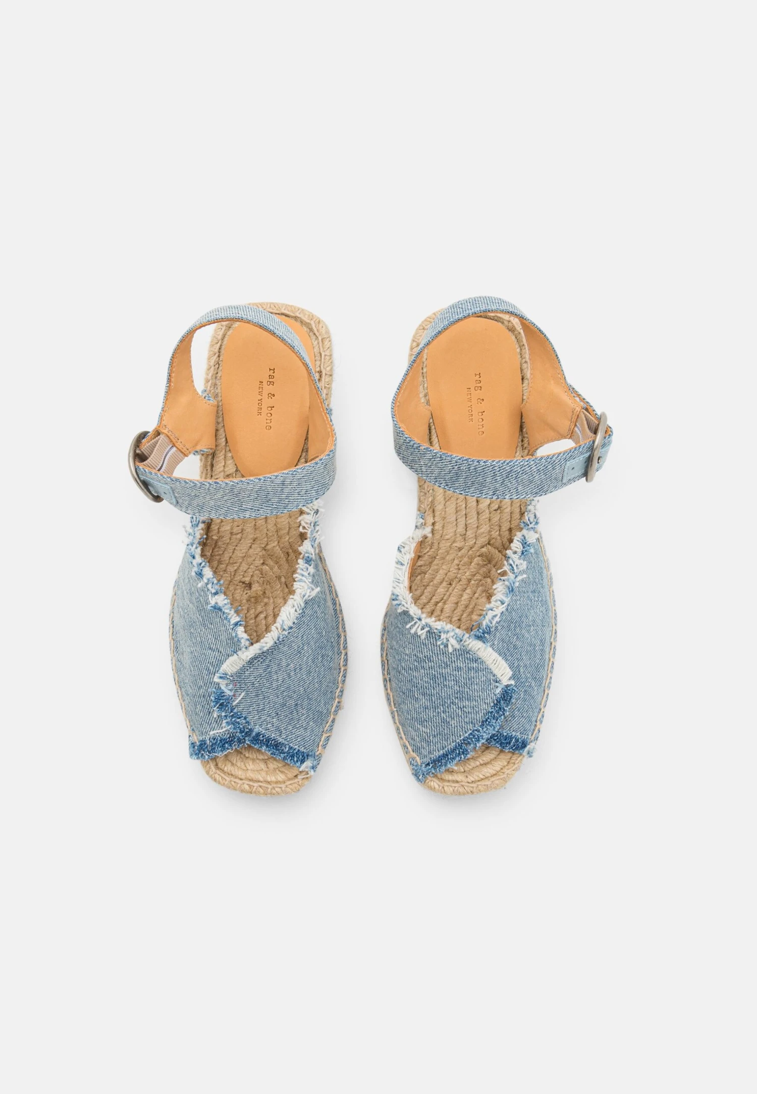 Rag & Bone Santiago Wedge - Sandalen Met Hoge Hak - Light Denim 5 Rag & Bone Santiago Wedge - Sandalen Met Hoge Hak - Light Denim - Afbeelding 5