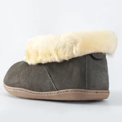 Minnetonka Sheepskin Ankle Boot - Pantoffels - Grey -Aanbiedingen Comfort Voet Winkel 4f053d68a3684c87a94c15d2bc646030