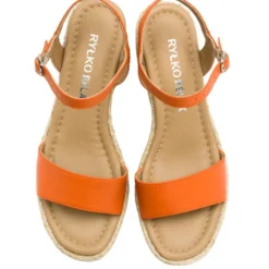 Sandalen Met Sleehak - Pomarańczowy 7 Sandalen Met Sleehak - Pomarańczowy -Aanbiedingen Comfort Voet Winkel 688df5f70a2a45e2948ea64bdc1b16ab