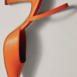 NA-KD Schmale Sling Mit Sanduhrform - Hoge Hakken - Orange -Aanbiedingen Comfort Voet Winkel 732172df0bcd4449a283a82c7fe72afc