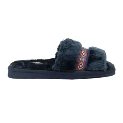 Minnetonka London - Pantoffels - Dark Navy -Aanbiedingen Comfort Voet Winkel 8195b6748a2141688761db6896bb1015