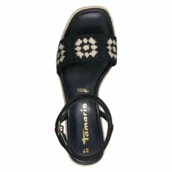 Tamaris Sandalen Met Plateauzool - Black Comb -Aanbiedingen Comfort Voet Winkel 8ef08acb9f264466ba7b417c5491207a