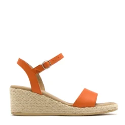 Sandalen Met Sleehak - Pomarańczowy