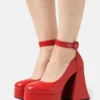 Lamoda Last Flight - Plateaupumps - Red
