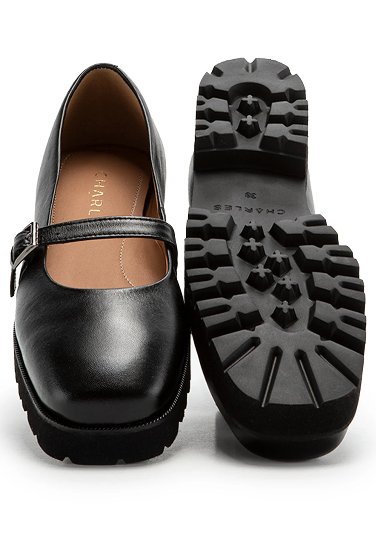 Barbara - Plateaupumps - Black 4 Barbara - Plateaupumps - Black - Afbeelding 4