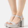 Xti Sandalen Met Hoge Hak - Silver