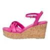 Marco Tozzi Sandalen Met Sleehak - Hot Pink