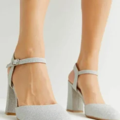 Wide Fit - Hoge Hakken - Silver