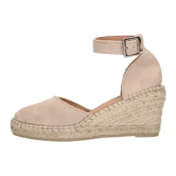 Farbene Keil Aus - Sleehakken - Beige